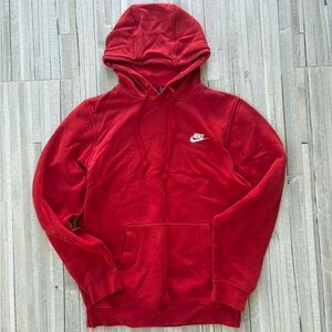 Red Nike Pullover Hoodie